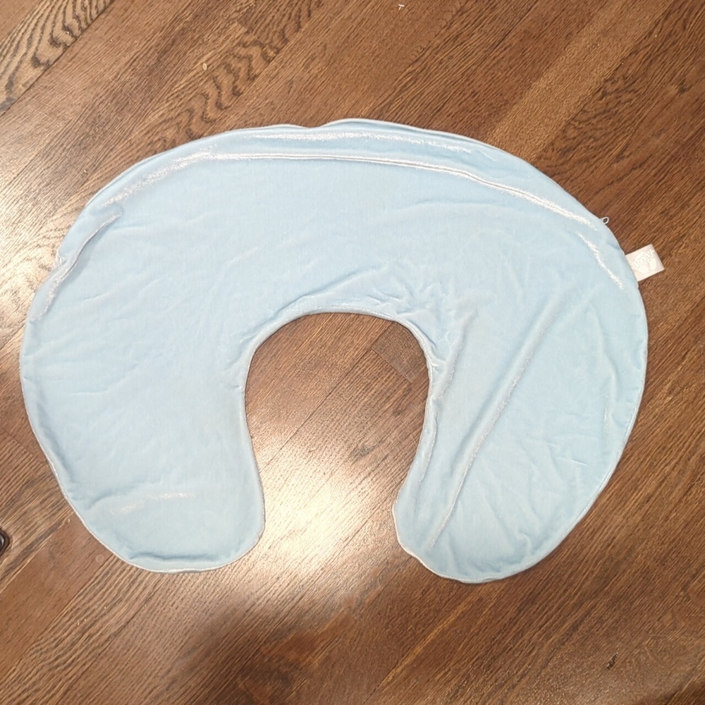 Blue Velour Boppy Cover